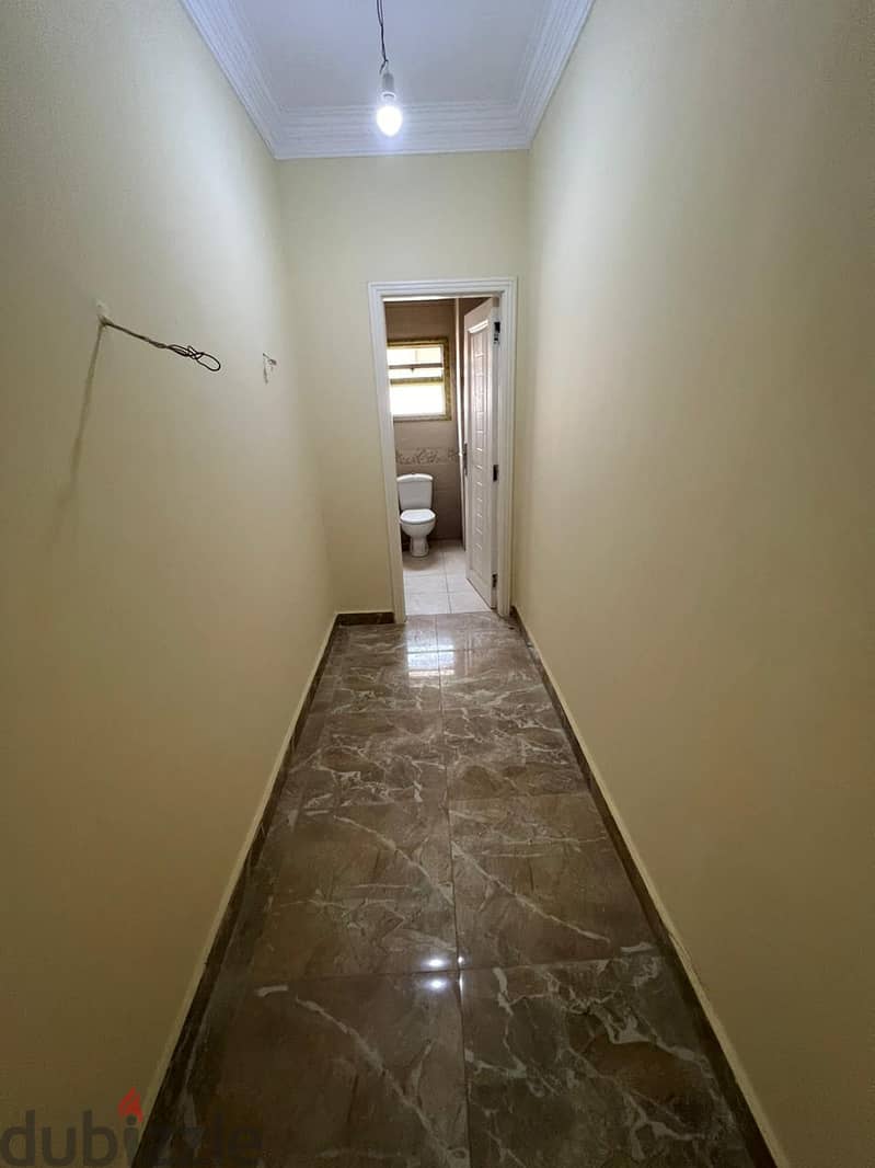 Apartment for residential or administrative rent in the National Defense Villas near Mohamed Naguib Axis and Al Diyar Compound  First residence 1