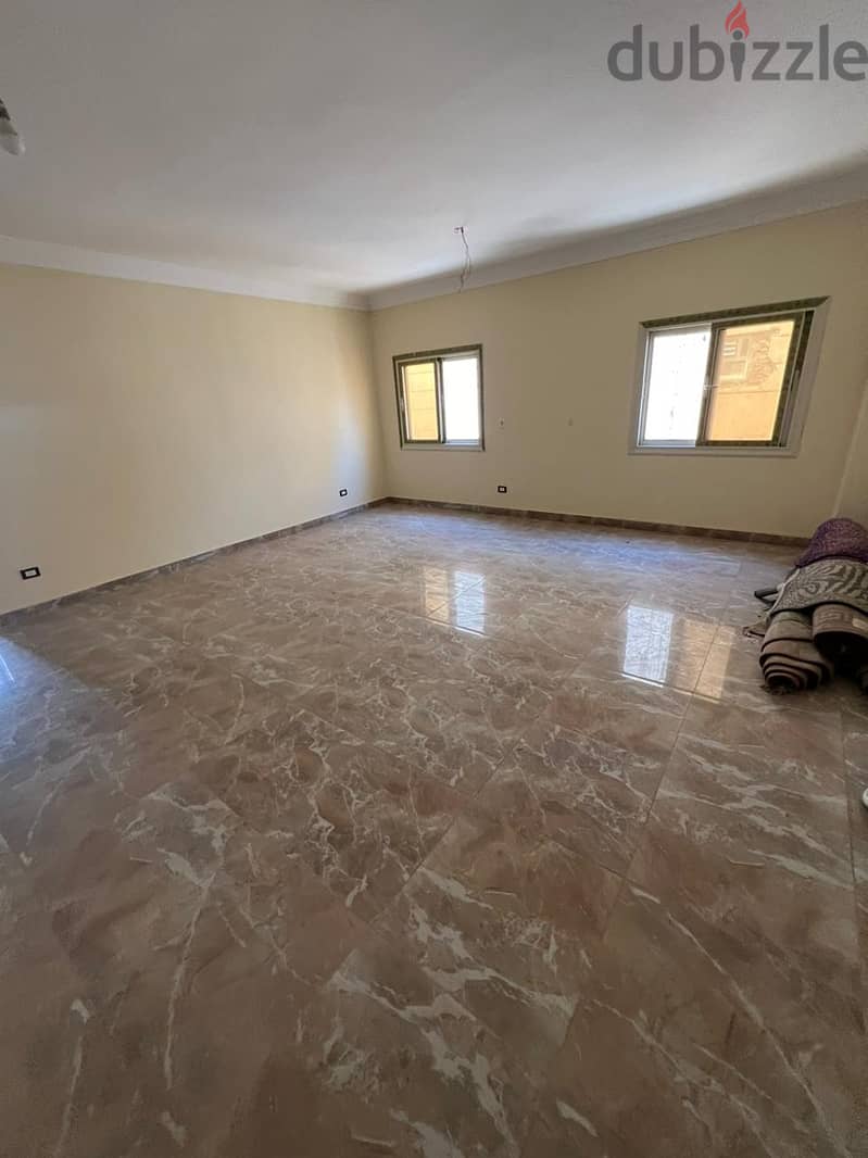 Apartment for residential or administrative rent in the National Defense Villas near Mohamed Naguib Axis and Al Diyar Compound  First residence 2