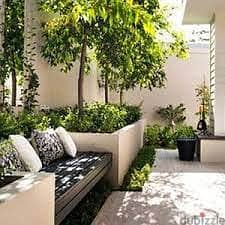 town house villa 5bedrooms for sale in sarai new cairo compound , near to madinaty ,overlooking on beautiful lagoon ,with long remaining installments 9
