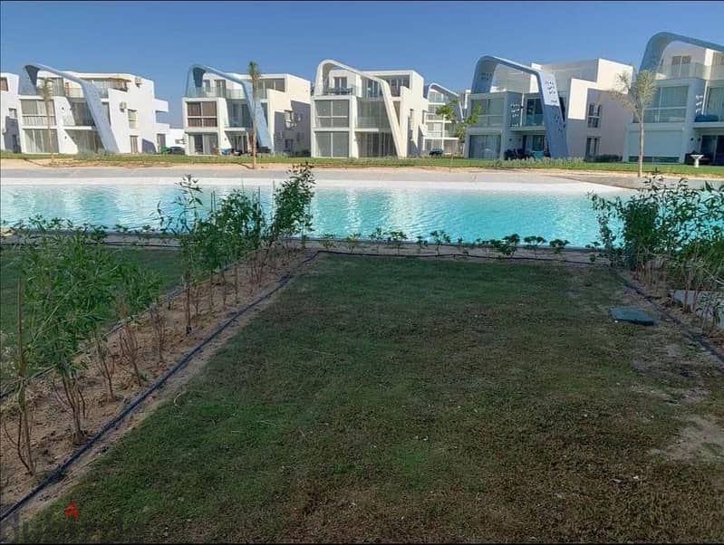 service chalet for sale in fouka bay with ACS + furniture( first row on lagoon + sea view ) by tatweer misr 5