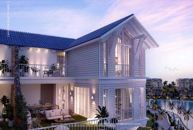 0% down payment on 7 years installments plan - beach house on crystal lagoon villa for  sale in aliva mountain view mostakbal city ,new cairo 5