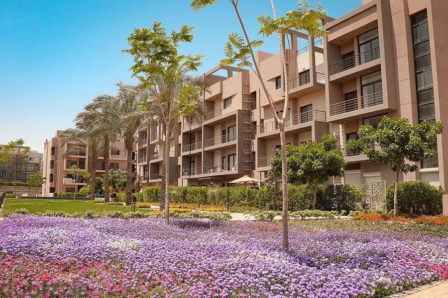 Pool view apartment + Garden for sale in front of International Cairo Airport beside JW MARRIOTT and Kempinski Hotel and Gardenia in | Taj City | MNHD 3