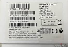 Huawei nova 5T - 128/ 8 with full original charger