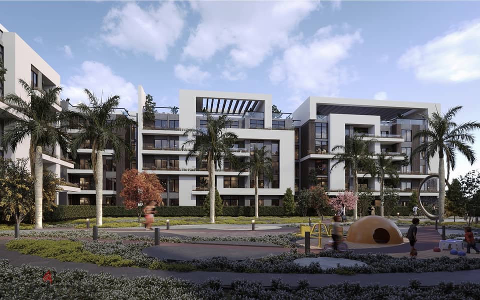 With installments up to 10 years, an apartment for sale in the most Prime location in the Fifth Settlement - PALM ISLAND 3