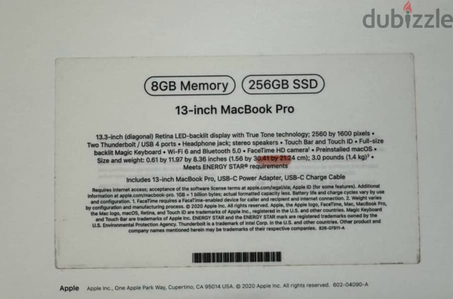 Macbook pro M1 2020 4