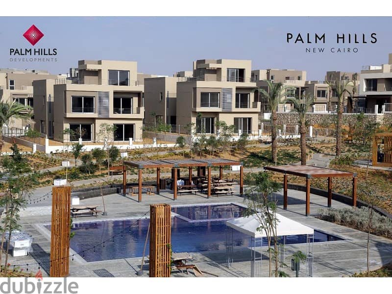 Apartment for sale, ready to move , in Palm Hills, in the heart of Golden Square, with a 10% down payment, installments over 8 years, Fifth Settlem 3