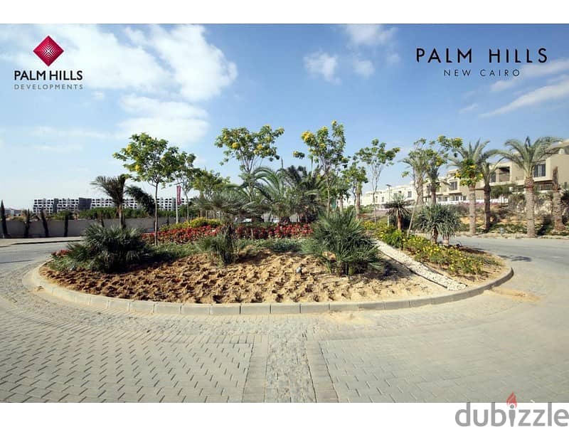 Apartment for sale, ready to move , in Palm Hills, in the heart of Golden Square, with a 10% down payment, installments over 8 years, Fifth Settlem 8