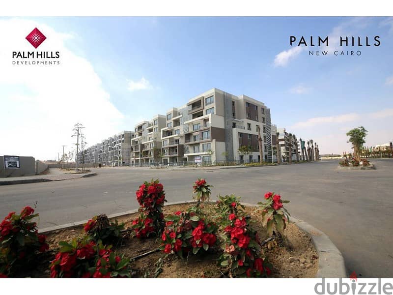 Apartment for sale, ready to move , in Palm Hills, in the heart of Golden Square, with a 10% down payment, installments over 8 years, Fifth Settlem 11