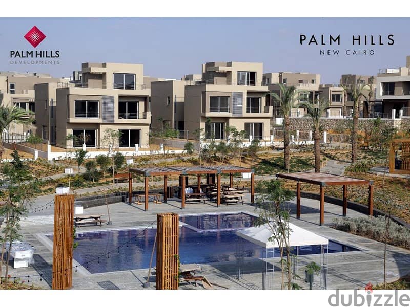 Apartment for sale in Palm Hills New Cairo with a down payment of 676,500 in the heart of the Fifth Settlement, with an installment of 8 years 4
