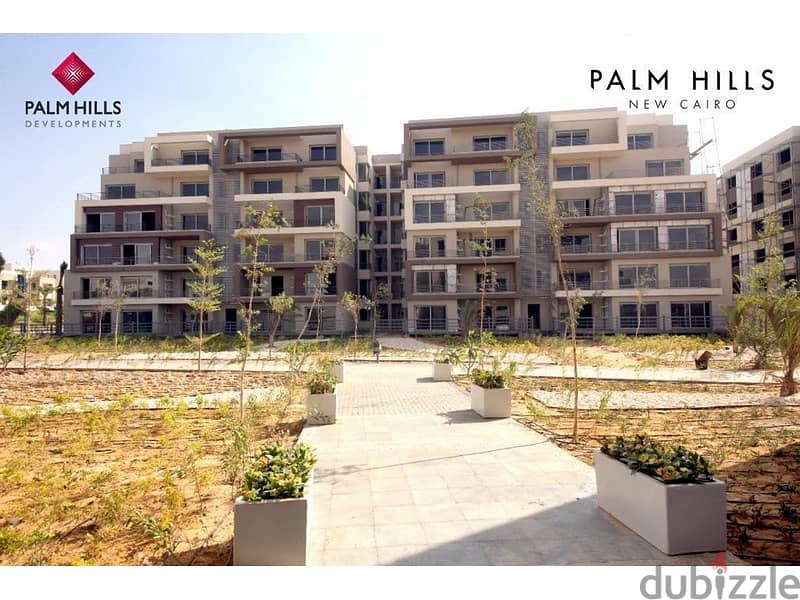 Apartment for sale in Palm Hills New Cairo with a down payment of 676,500 in the heart of the Fifth Settlement, with an installment of 8 years 14