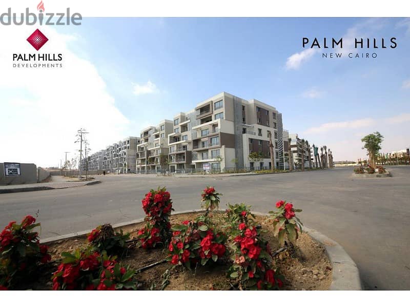 Apartment for sale in Palm Hills New Cairo with a down payment of 676,500 in the heart of the Fifth Settlement, with an installment of 8 years 15