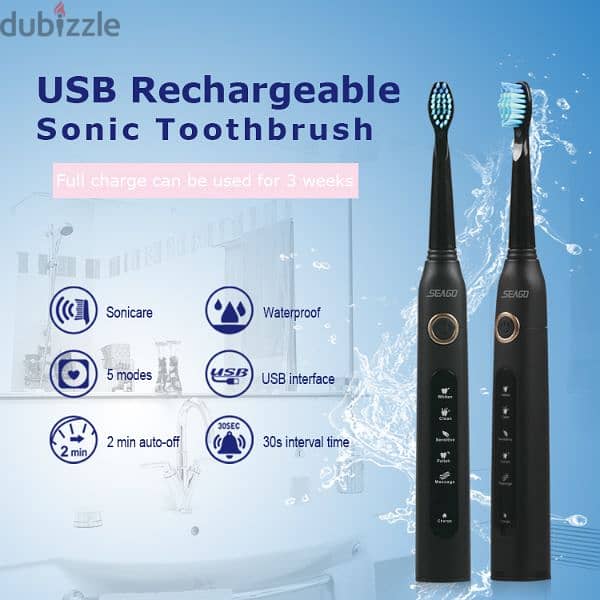 فرشاة أسنان كهربائية قابلة للشحن 12