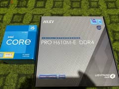 Intel i512400f+mb h610m ddr4
