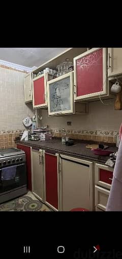 مطبخ كامل المنيوم الرخامه جرانيت احمر اسواني