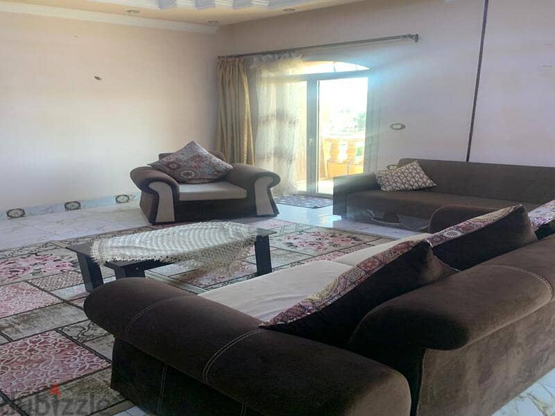 A luxurious, furnished apartment for rent in the First Settlement, Banafseg Villas 5 10
