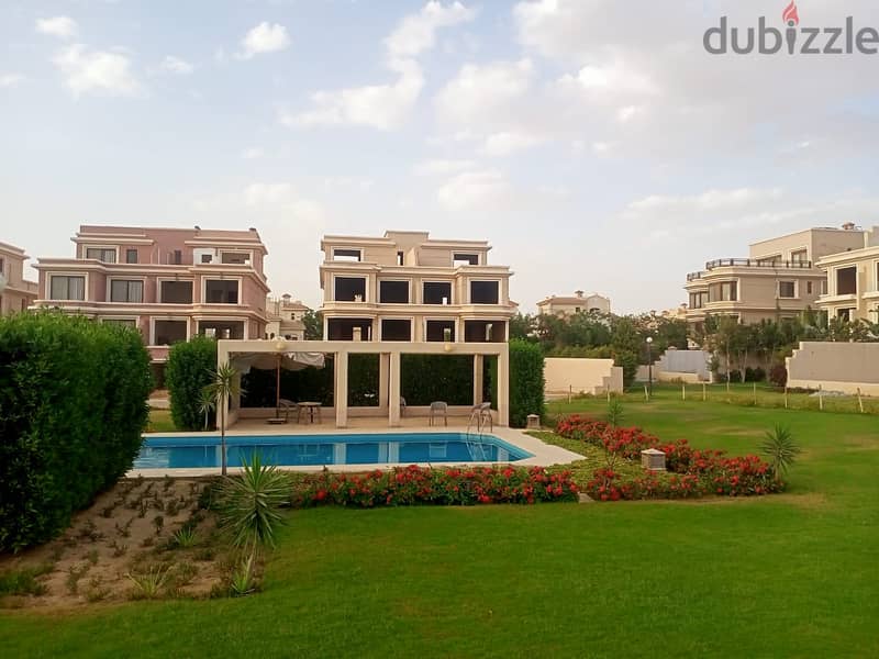 Town house Modern, fully finished and fully air-conditioned, Fully Hotel Cozy furnished New Cairo,top view compound 1