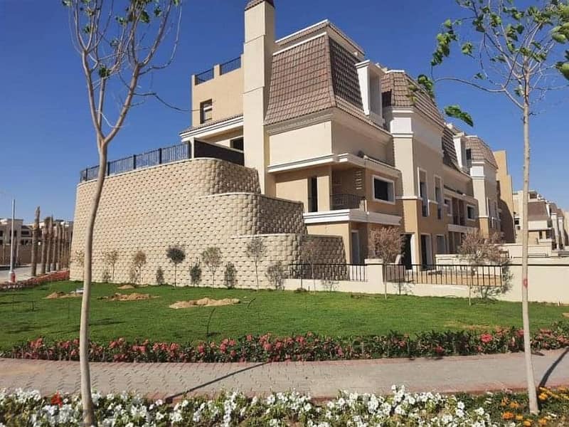 For sale S_Villa in Sarai Compound with a 10% down payment and installments over 8 years next to Madinaty 2