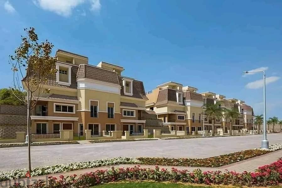 For sale S_Villa in Sarai Compound with a 10% down payment and installments over 8 years next to Madinaty 3
