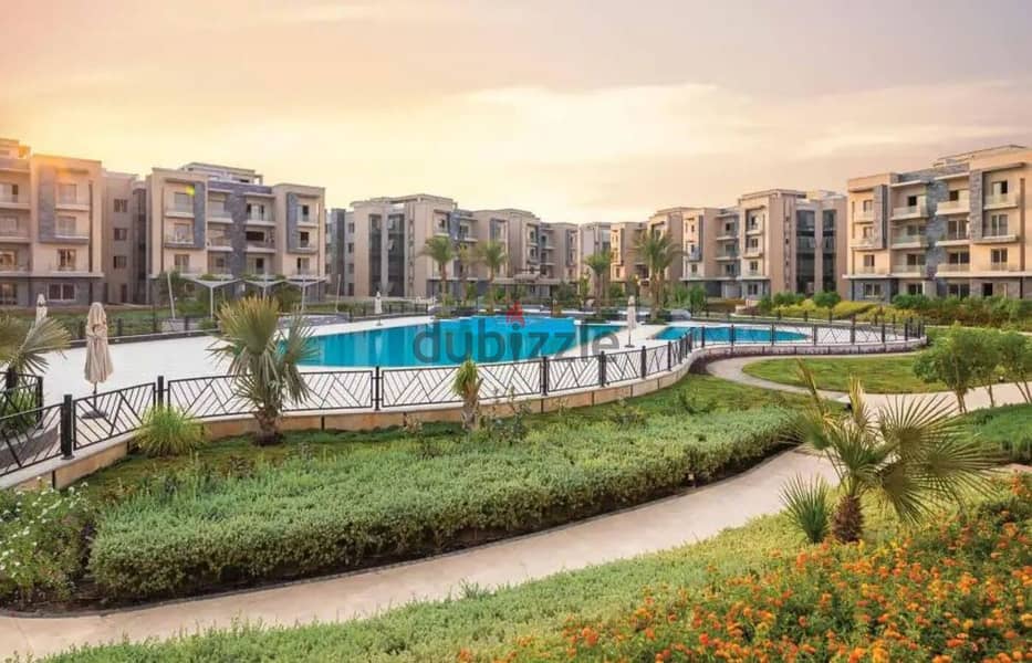 Immediate receipt apartment with only 10% down payment in the finest compound in Fifth Settlement, Galleria Moon Valley Compound, in installments 3