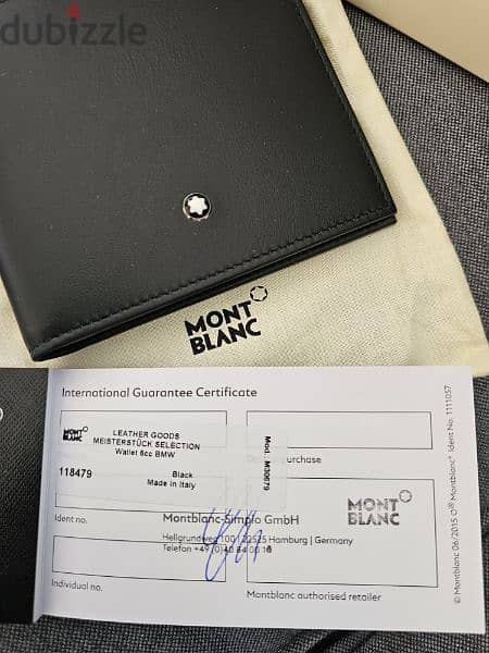 Montblanc Wallet MEISTERSTUCK Black 1