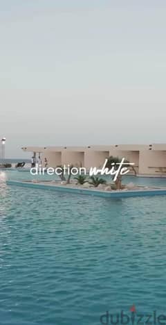 Chalet for sale, fully finished on the sea of ​​Ras El Hekma Bay, North Coast, Direction White Village, receipt soon and in installments