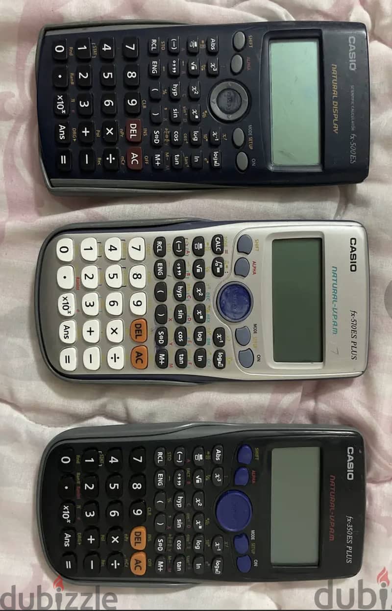 Calculators fx570ES PLUS, fx350ES PLUS, fx500ES 0