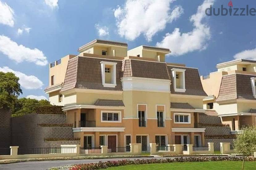 Villa 239m ,5Bed For Sale In Instalments Up To 8 Years Sarai Direct On Suez Road 5th Settlements Near To AUC 5