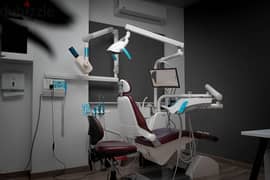 An equipped dental clinic for rent in a vital location next to Al-Hamd Mosque, Fifth Settlement