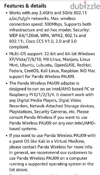 panda pau09 جديد powerful dual band capable chipset for Linux 1