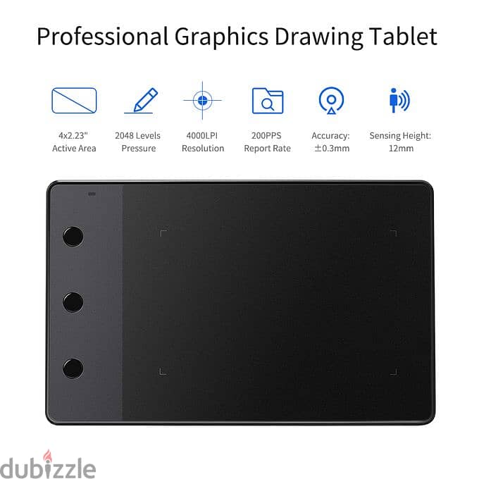 جرافيك تابلت هايون H420 وقلمين اضافيين Huion H420 Graphic Tablet 1