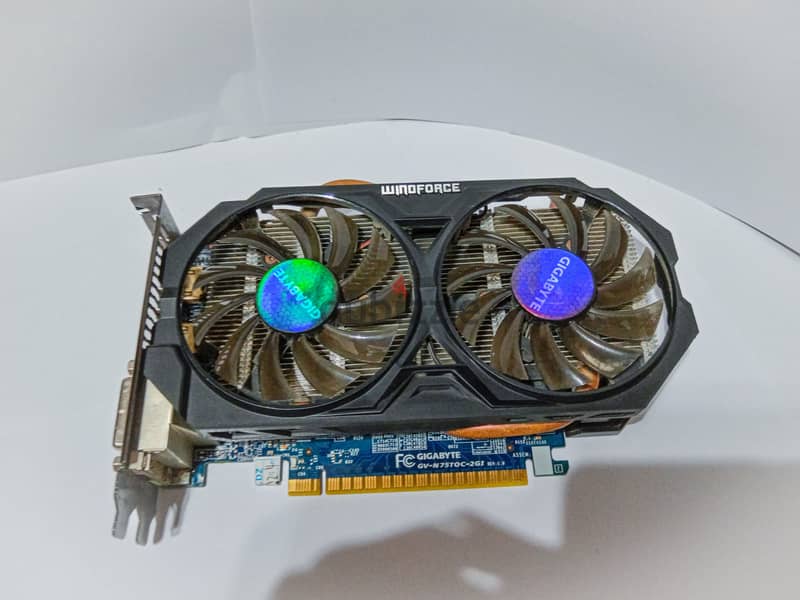 Nvidia Geforce GTX 750 TI 2GB GDDR5 GigaByte WindForce Dual Fan 5