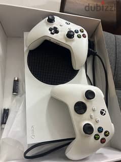 xbox series s with 2 controllers and ea fc 24
