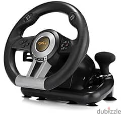 Car Steering Wheel with Brake Pedal for PXN V3 Pro, V3II, USB, Gaming