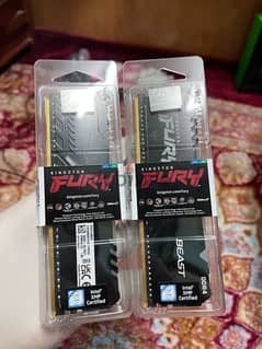 Ram kingston fury 2*8 3733 cl19 ddr4 rgb XMP