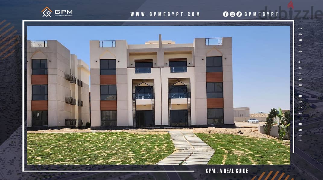 Chalet 120m for sale in Gaia North Coast with installments pool view شاليه للبيع في جايا الساحل الشمالي 1