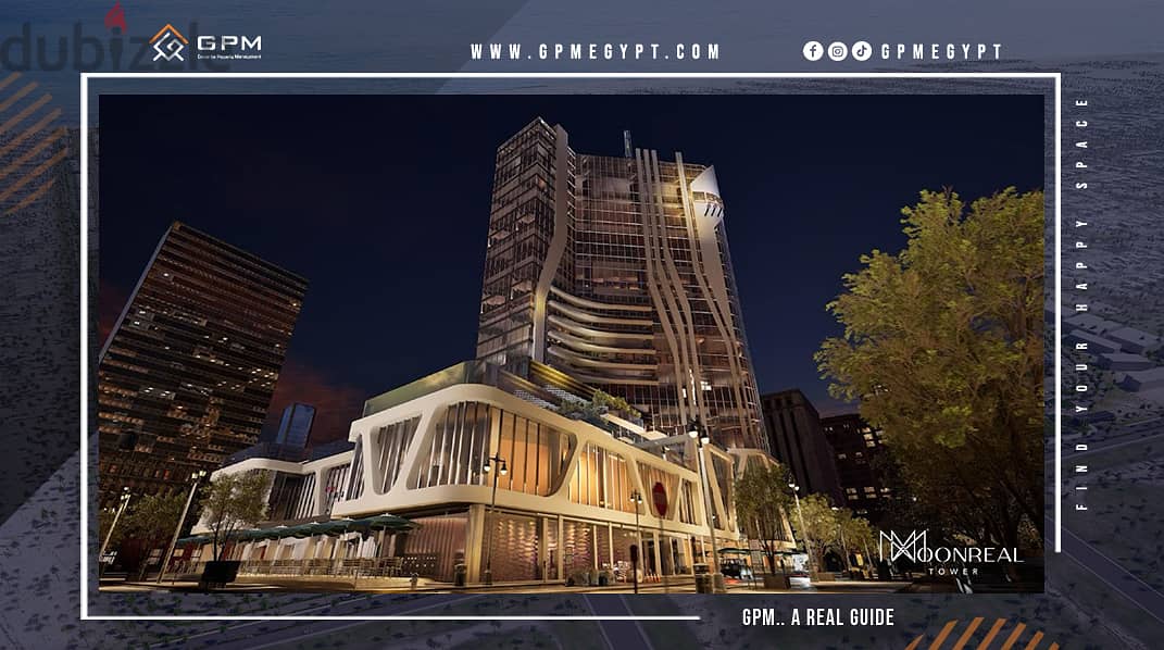 مكتب 45م للبيع في مونوريل تاور العاصمة الادارية متشطب بالتكييفات تكملة اقساط Office for sale in Moonreal Tower New Capital 3