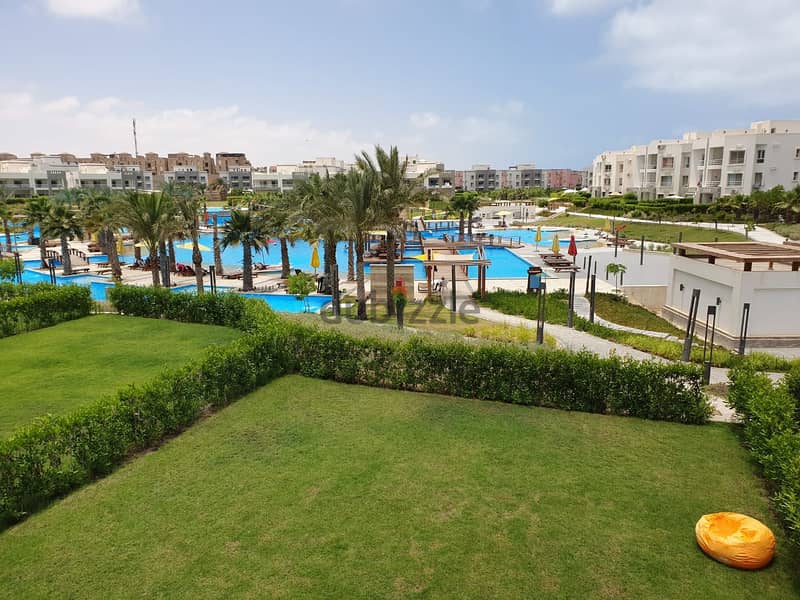 chalet for sale landscape and pool view ultra lux in Amwaj, North Coast 0