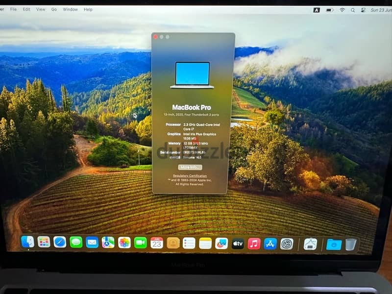 MacBook Pro 13" 2020 - Intel i7 / 32 Memory 2