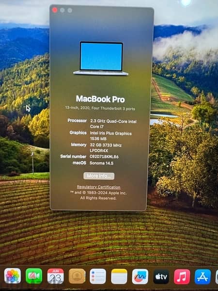 MacBook Pro 13" 2020 - Intel i7 / 32 Memory 3