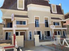 S Villa  for sale in Sarai Compound, 212 sqm (4 bedrooms),cash discount 42% landscape view (10% down payment and installments over 8 years). . . . . . . . . . .