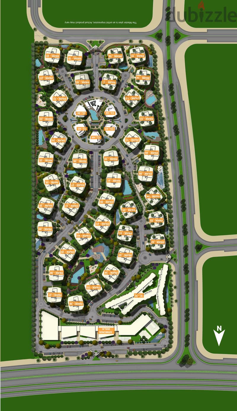 شقة  للبيع بمساحة 196  متر مربع في أرمونيا من قبل TLD-The Land Developers في العاصمة الادراية الجديدة New Capital 4
