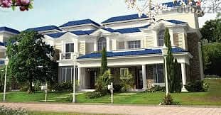 i Villa for sale in Mountain View with garden, finished, with air conditioning, in installments, with a down payment of 2 million