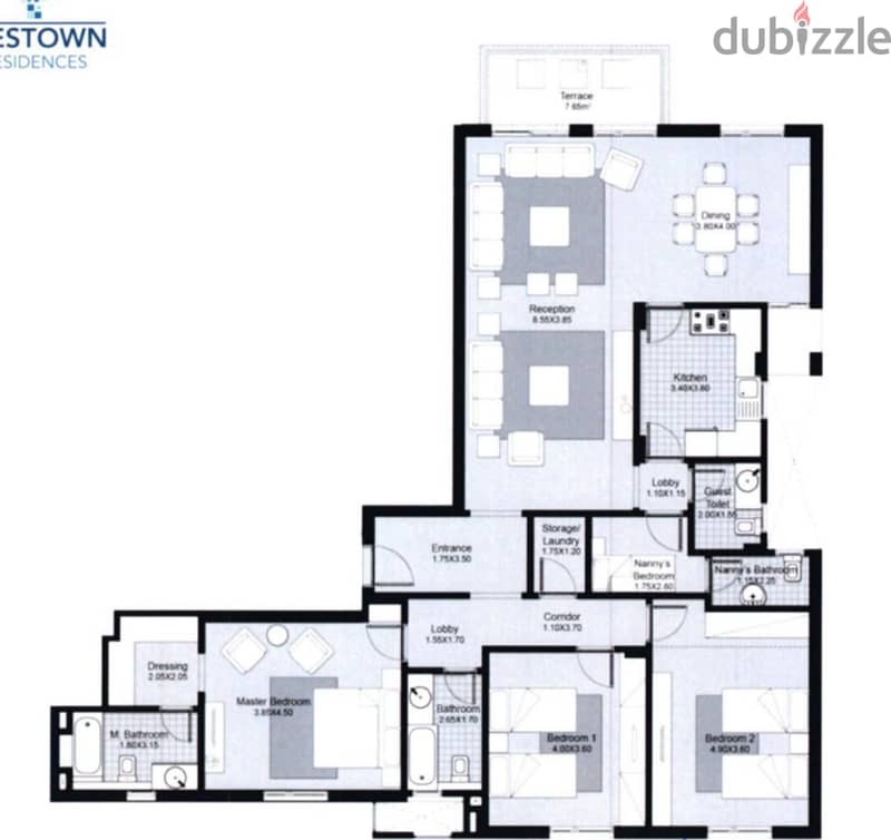 Apartment  205m For Sale Westown  SODIC West Fully Finished  Resale Cash  El sheikh zayed شقة 205م للبيع سوديك ويست ويس تاون الشيخ زايد 2