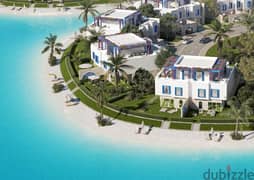 3-room chalet for sale, fully finished, delivery close, prime location, directly on the lagoon in Naya Bay, Ras Al-Hikma