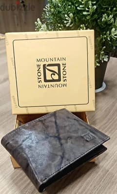 Genuine leather men's wallet 0