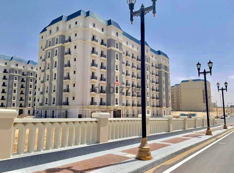 Apartment 120 sqm, immediate receipt, 2 rooms, fully finished, prime location in New Alamein, North Coast, Latin Quarter Compound 2