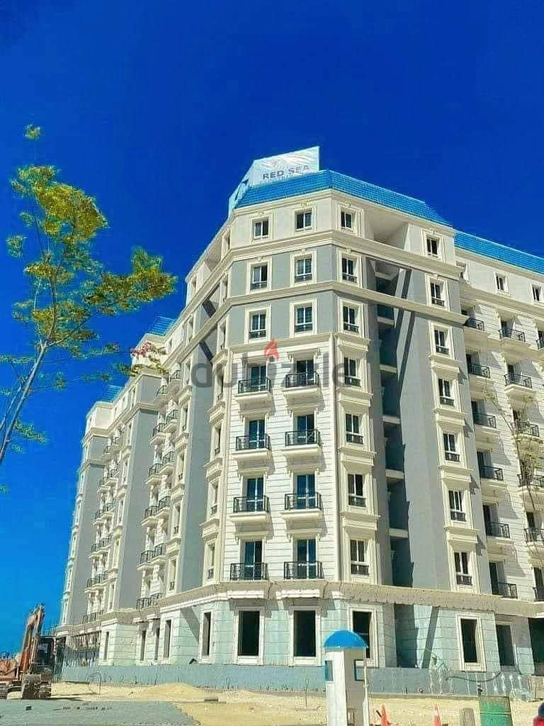 Apartment 120 sqm, immediate receipt, 2 rooms, fully finished, prime location in New Alamein, North Coast, Latin Quarter Compound 5