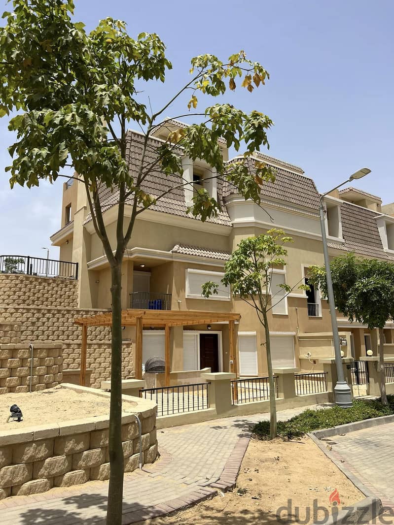 Townhouse Corner for sale in Sarai Compound, Mostaqbal City, directly on Suez Road, in installments over one year, with a 42% discount. 6