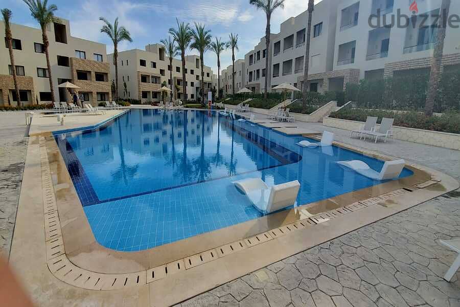 Pool view and Open view Chalet 100 SQM for sale in Azha Sokhna 2