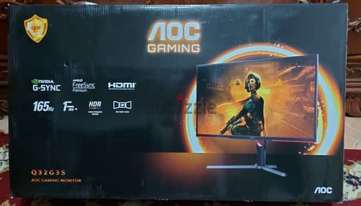 Monitor Aoc 32 ips 2k 165hz new شاشة جديدة